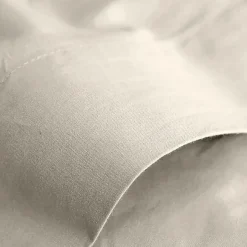 Coton Pur Drap plat Prémium 180 x 290 cm Sable