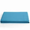 Coton Pur Drap plat Prémium 180x290 Turquoise Clearance