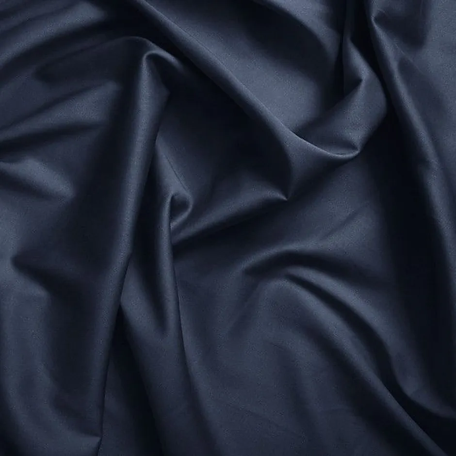 Coton Pur Drap plat Prémium Bleu nuit 180 x 290 cm Discount