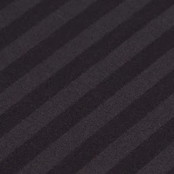 Homescapes Drap plat satin rayé en coton égyptien 330 fils noir, 178x255 cm - Discount