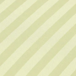 Homescapes Drap plat satin rayé en coton égyptien 330 fils vert sauge, 270x300 cm -