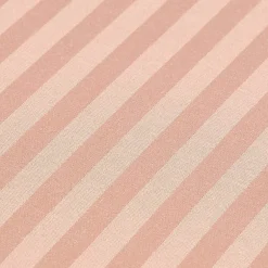 Homescapes Drap plat satin rayé en coton égyptien 330 fils taupe, 240x300 cm -