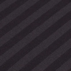 Homescapes Drap plat satin rayé en coton égyptien 330 fils noir, 240x275 cm -