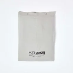 Homescapes Drap plat uni 100 % coton égyptien 200 fils gris argent, 230x255 cm -