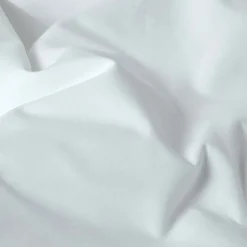 Homescapes Drap plat uni 100 % coton égyptien 200 fils blanc, 230x255 cm -