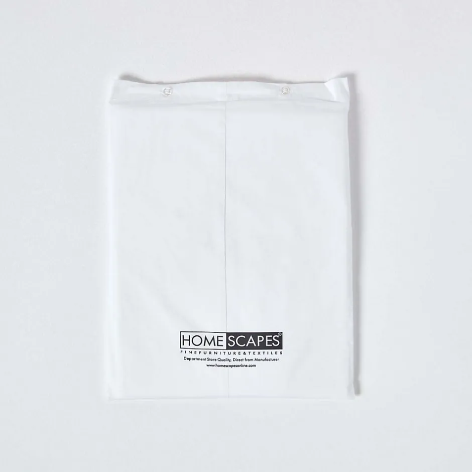 Homescapes Drap plat uni 100 % coton égyptien 200 fils blanc, 230x255 cm -