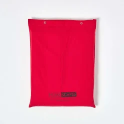 Homescapes Drap plat uni 100 % coton égyptien 200 fils rouge, 240x300 cm - Clearance