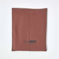 Homescapes Drap plat uni 100 % coton égyptien 200 fils marron chocolat, 240x300 cm -