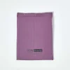 Homescapes Drap plat uni 100 % coton égyptien 200 fils violet, 178x255 cm -