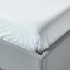 Homescapes Drap plat uni 100 % coton égyptien 200 fils blanc, 275x275 cm - Discount