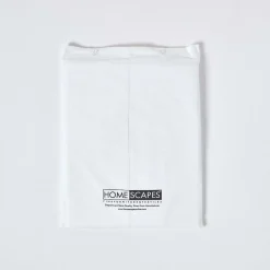 Homescapes Drap plat uni 100 % coton égyptien 200 fils blanc, 270x300 cm -