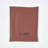 Homescapes Drap plat uni 100 % coton égyptien 200 fils marron chocolat, 178x255 cm - Online