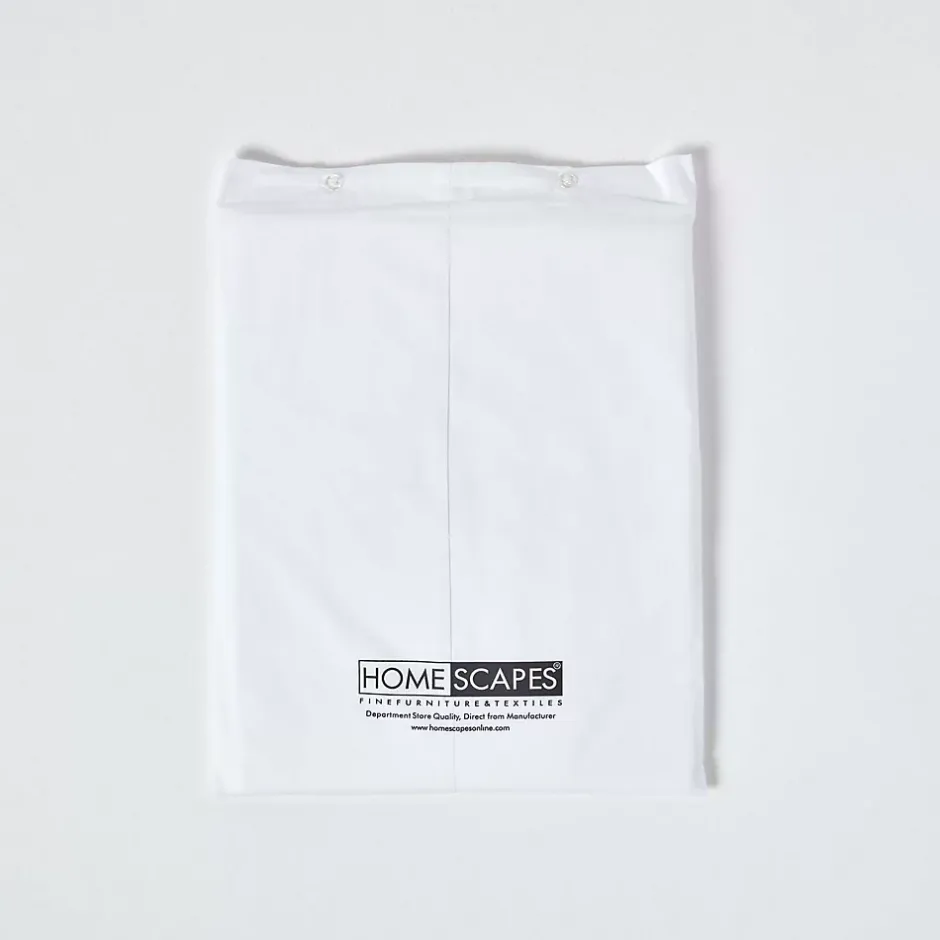 Homescapes Drap plat uni 100 % coton égyptien 200 fils blanc, 178x255 cm - Best