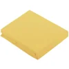 Tradilinge Drap Plat Uni en 100 % Coton (180x290 cm - Jaune)