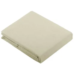 Tradilinge Drap Plat Uni en 100 % Coton (240x310 cm - Ecru)