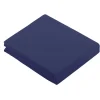 Tradilinge Drap Plat Uni en 100 % Coton (240x310 cm - Bleu Marine)