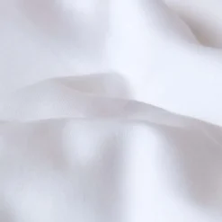 Homescapes Drap plat uni en coton égyptien bio 400 fils blanc, 180x290 cm -