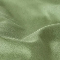 Homescapes Drap plat uni en coton égyptien bio 400 fils vert mousse, 270x300 cm - New