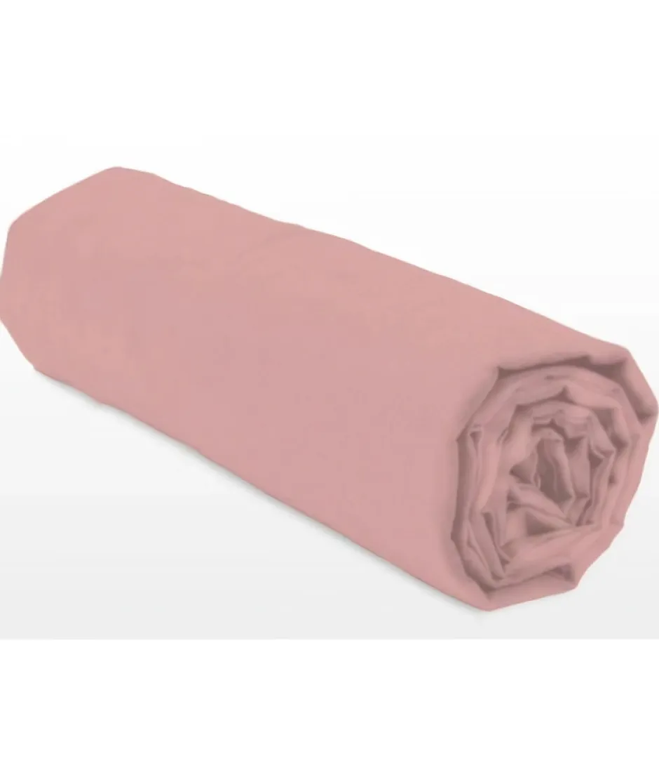 Lovely Home Drap-housse - - LH71631 - 160x200+25 cm - Rose Discount
