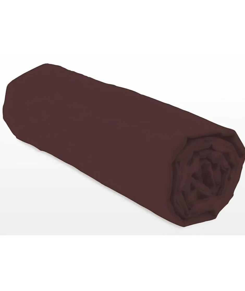 Lovely Home Drap-housse - - LH71600 - 140x190+25 cm - Marron Discount