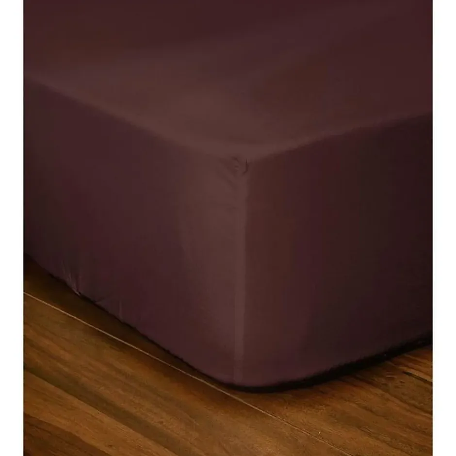 Lovely Home Drap-housse - - LH71600 - 140x190+25 cm - Marron Discount