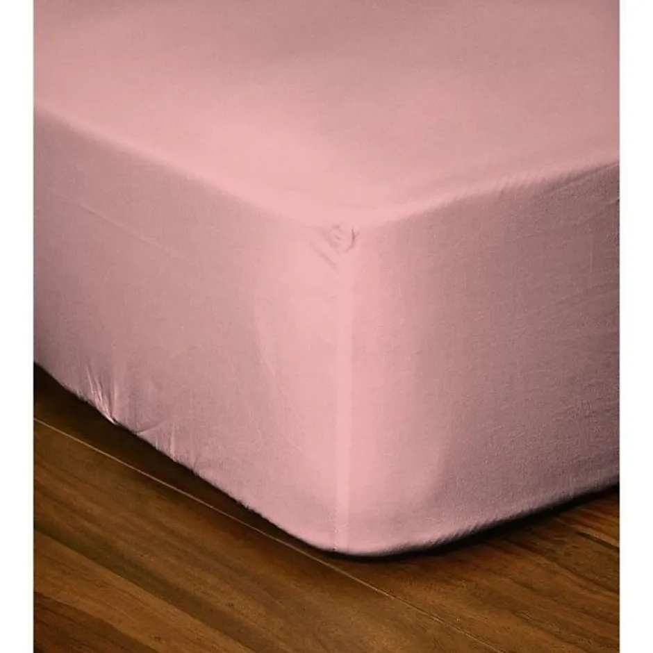 Lovely Home Drap-housse - - LH71625 - 140x190+35 cm - Rose