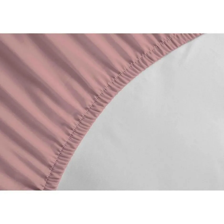 Lovely Home Drap-housse - - LH71625 - 140x190+35 cm - Rose