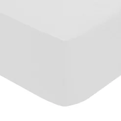 Atmosphera Créateur D'Intérieur Drap-housse - percale - blanc - 90x190 cm - Atmosphera