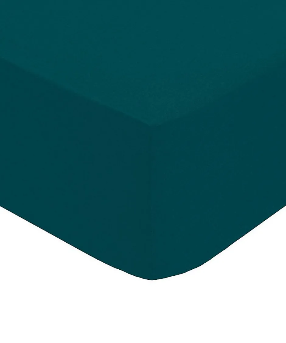 Atmosphera Créateur D'Intérieur Drap-housse - percale - bleu - 180x200 cm - Atmosphera