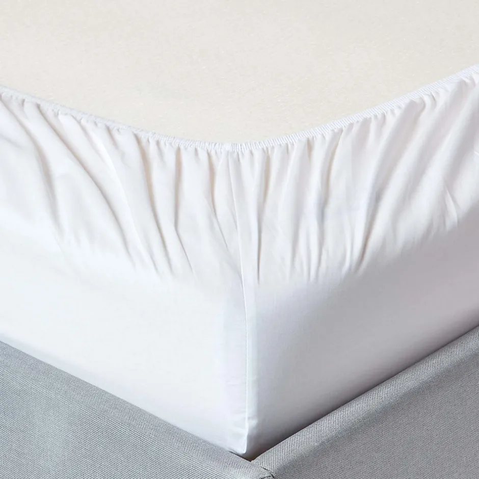 Homescapes Drap-housse blanc 100% coton égyptien 200 fils 140 x 190 cm - Best