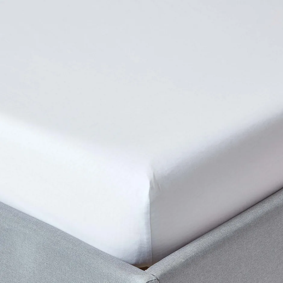 Homescapes Drap-housse blanc 100% coton égyptien 200 fils 140 x 190 cm - Best