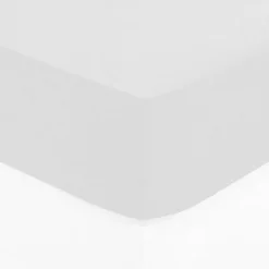 Atmosphera Créateur D'Intérieur Drap-housse en coton - blanc - bonnet H30cm - 90x190 cm - Atmosphera