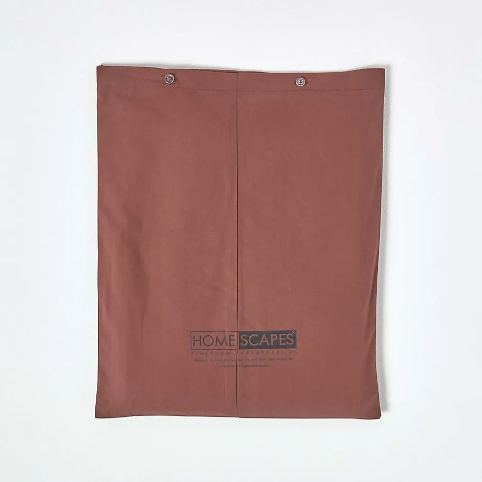 Homescapes Drap-housse uni 90 x 190 cm 100 % coton égyptien 200 fils coloris chocolat - Best