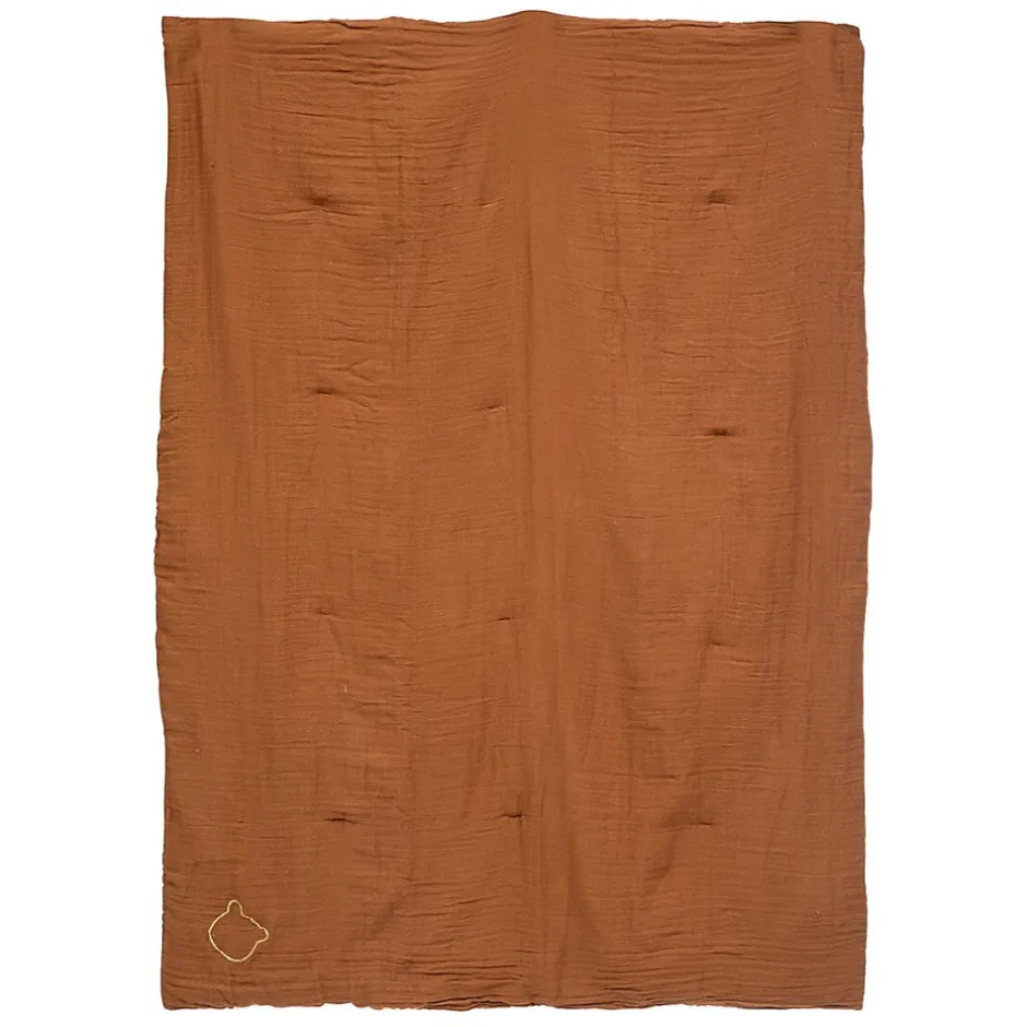 Atmosphera Créateur D'Intérieur Édredon gaze de coton 100x140 noisette Hot