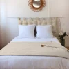 Enjoy Home Édredon Panama 90x190 cm pompons jute écru Sale