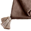 Decostars Édredon Panama 90x190 cm pompons jute vison Sale