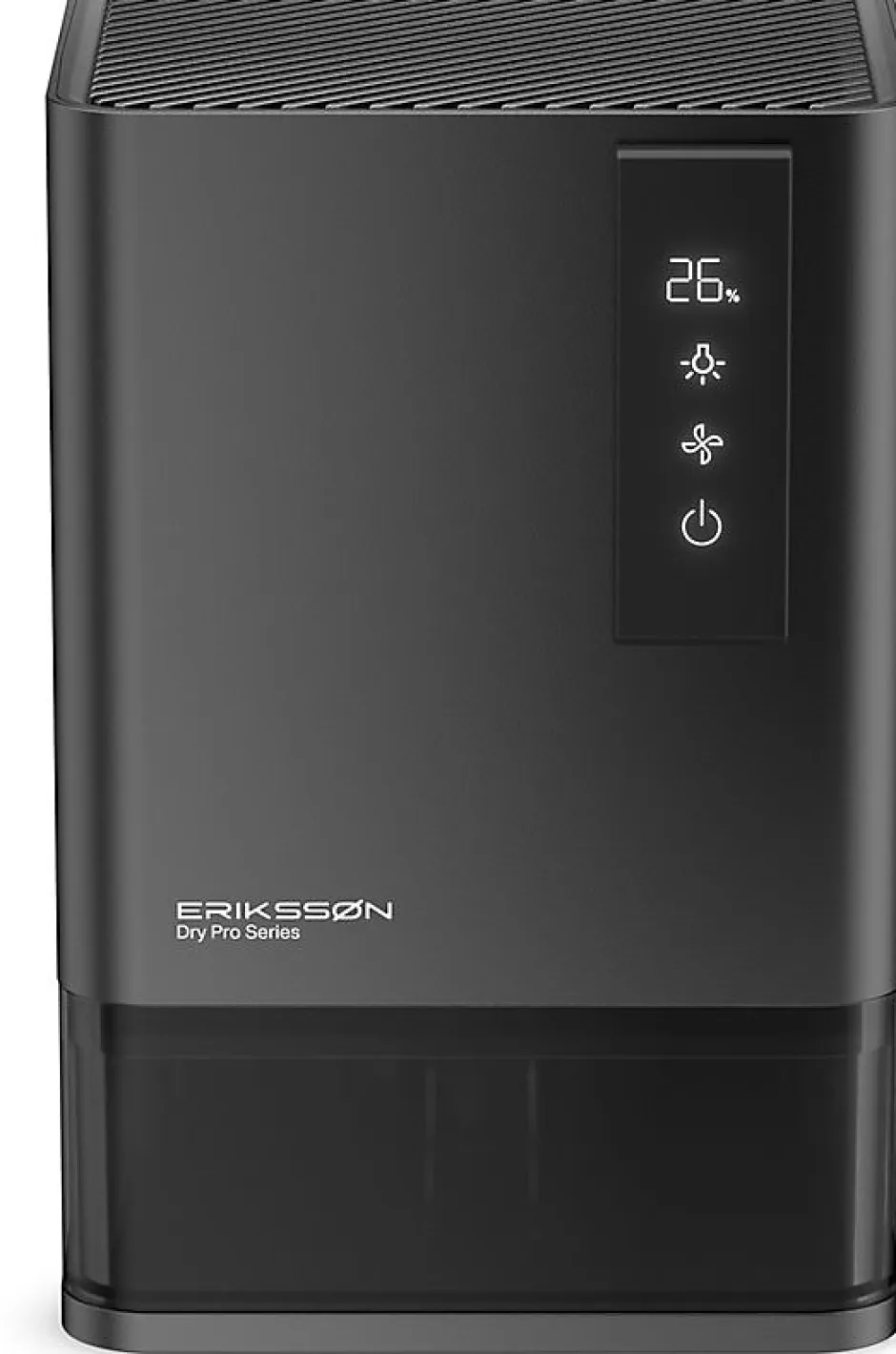 Eriksson Dry Pro Series, Déshumidificateur, déshumidifie jusqu'à 1,2 litre par jour, Noir