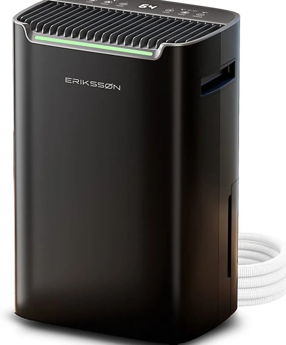 Eriksson Déshumidificateur 20 litres adapté pour chambre salon cave Dehumidifier