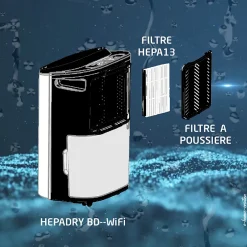 Britec Déshumidificateur + purificateur wifi 155W Sale