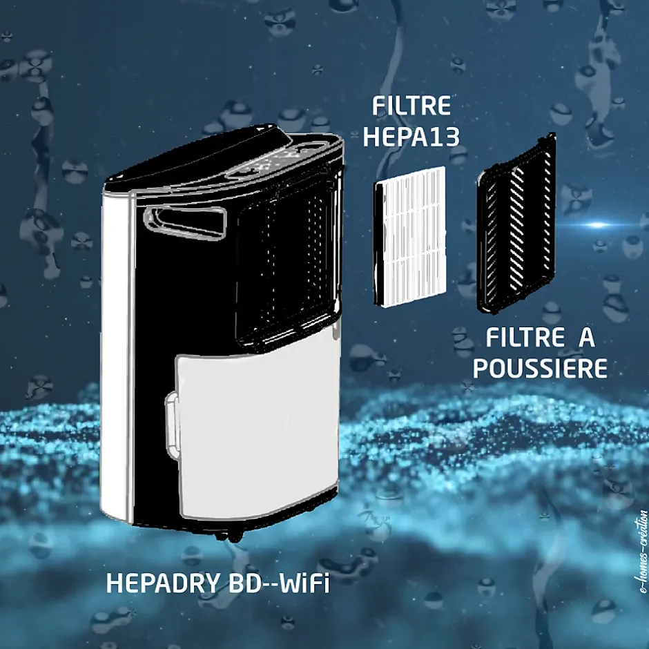 Britec Déshumidificateur + purificateur wifi 215W Clearance