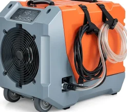 Giantex Déshumidificateur air 85 L jour Déshumidificateur Mobile avec Dégivrage Automatique Minuterie 24H Tuyau de drainage Pompe