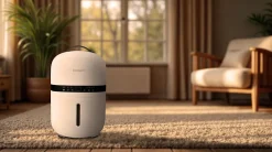 Bestherm Déshumidificateur d'air - Nova 5L/jour, réservoir amovible, filtre à charbon actif, ioniseur intégré