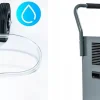 Hexwelt Déshumidificateur d'air industriel 50L/24H réservoir 5.5L absorbeur d'humidité 1 pièce.