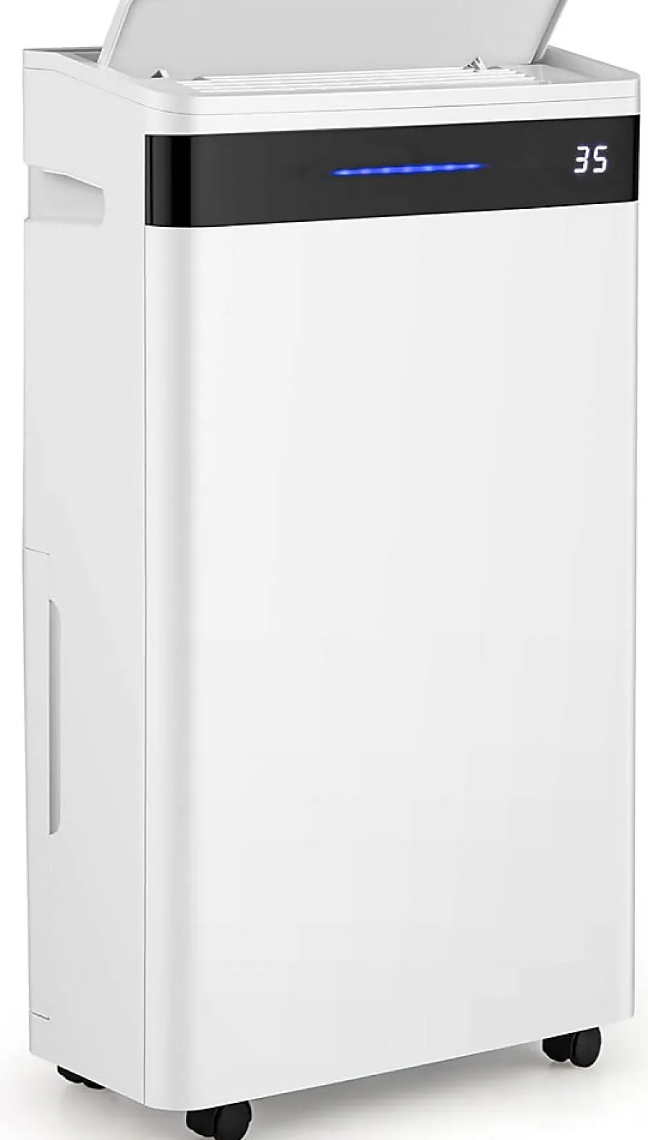 Giantex Déshumidificateur d'air 28,5L/Jour, 4 Modes, Réservoir d'Eau 5,5L, Minuterie 0-24H, avec Roues pour Chambre, Salon 35m²