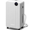 Homcom Déshumidificateur d'air 12L/jour mobile silencieux réservoir 2,1L timer 24H écran LED témoin d'humidité filtre lavable