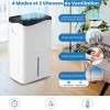 Giantex Déshumidificateur 50L Jour pour Pièces 60 avec 4 Modes 2 Vitesses De Ventilateur écran Tactile Contrôle Wifi Minuterie 24H Outlet