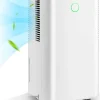Giantex Déshumidificateur électrique 15L/Jour, 3 Modes, Minuterie 24H, 2 Vitesses du Vent, Réservoir d'Eau 2L, Blanc