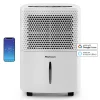 Pro Breeze Déshumidificateur 12L avec humidistat intégré et contrôle via application intelligente