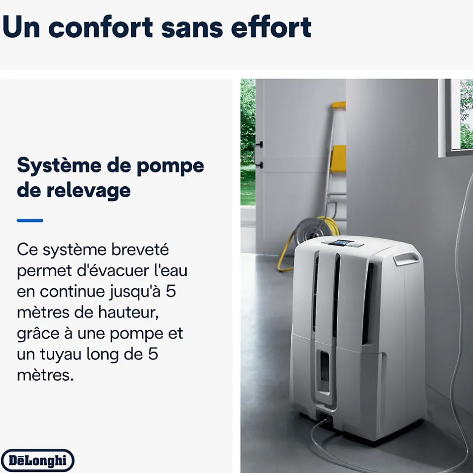 Delonghi Déshumidificateur DD233P 30L/J 60m²