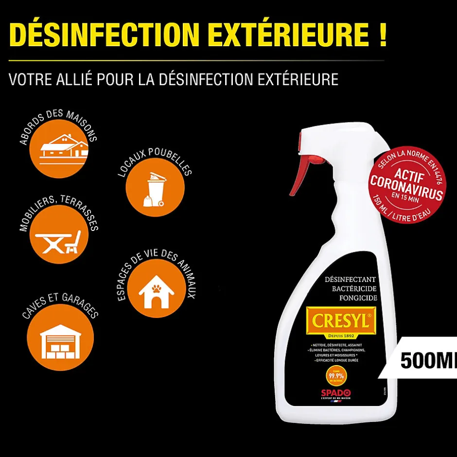 Spado Désinfectant bactéricide fongicide Cresyl 500ml